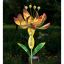 Yellow Flower Spinner Solar Garden Stake with LED Lights