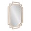 Minuette White Mango Wood Geometric Wall Mirror