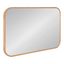 Scandinavian Inspired Natural Wood Rounded Rectangular Wall Mirror