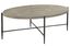 Bedford Park 50'' Gray and Black Transitional Oval Coffee Table