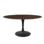 Lippa 60" Black Walnut Round Wood Dining Table