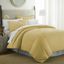 Mustard Microfiber King/CalKing Duvet Cover Set with Shams