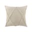 Ivory Tufted Woven Square Throw Pillow, 26" x 26"