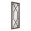 Mavis 16" x 42" Rustic Brown Wood and Iron Vanity Mirror