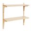 Meridien 24" Natural Poplar Floating Wall Shelf