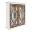 Quinlan White and Rustic Brown 2-Door Wall Cabinet