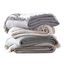 Lightweight Reversible Cotton Gauze Throw with Frayed Edge - 60" x 50", Gray