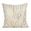 Gold Distressed Metallic Foil Cotton Floor Pillow, 27" x 27"