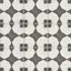 Moderno Black and White Porcelain 8" x 8" Decorative Tile