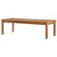 Upland 59" Natural Teak Wood Outdoor Coffee Table