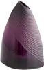 Contemporary Amethyst Glass Decorative Vase - 10.25" Wide