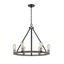 Joliet Brushed Nickel and Glass 12.25" Pendant Light