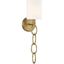 Joffree Warm Brass Dimmable 1-Light Wall Sconce