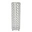 Elipse 11" Chrome and Crystal Decorative Vase/Candle Holder