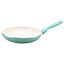 Turquoise 10" Aluminum Ceramic Nonstick Fry Pan with Lid