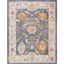 Elegant Oushak Hand-Knotted Gray Wool Area Rug, 11'9" x 15'