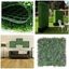 20" x 20" Green Artificial Boxwood Hedge Panels with Lights