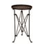 Bohemian Rustic Bronze Round Metal Accent Table 14in x 25in