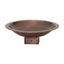 14" Hammered Copper Finish Brass Bird Bath for 4x4 Post