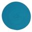 Turquoise Round Woven Pom Pom Placemats, Set of 4