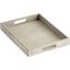 Contemporary Brixton 16'' Silver Glass Decorative Tray