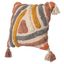 Bohemian Handwoven Cotton 17'' Throw Pillow Cover with Tufted Design