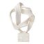 17" White Resin Intertwined Wall Mounted Figurine