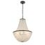 Brielle Elegance 6-Light Chandelier in Dark Bronze with Crystal Capiz Shells