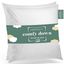 18x18 White Cotton Down Feather Throw Pillow Set