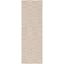 2' x 6' Taupe and Ivory Synthetic Outdoor Runner Rug