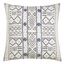 20 in White Mud Cloth Cotton Throw Pillow