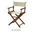 Honey Oak Wood Director's Chair with Natural Wheat Canvas