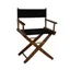 Mission Oak and Black Extra-Wide Director's Chair