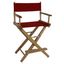 American Hardwood Extra-Wide Director's Chair in Natural & Red
