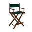 Mission Oak Extra-Wide 24" Director's Chair with Hunter Green Canvas