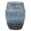 Blue Ombre Ceramic Drum Side Table