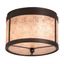 22" Mahogany Bronze Favrile Glass Pond Lily 10-Light Table Lamp