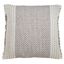 Eastern Influences Gray Kantha Stitch Cotton Throw Pillow Cover