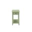 Bertie Light Green Wooden Accent Table with Drawer and Shelf