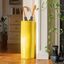 24" Bright Yellow Porcelain Umbrella Stand