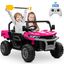 Pink 24V Kids Ride-On Truck with Remote Control and Electric Dump Bed