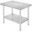 Stainless Steel 24x36x32 Inch Commercial Kitchen Prep Table