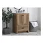 Natural Oak 24" Single Bathroom Vanity with Porcelain Sink