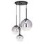 Callisto 18" Black and Gold Glass Globe Pendant Light