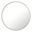 28-Inch Round Brass Metal Frame Mirror