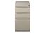 Putty Steel 3-Drawer Lockable Mobile Filing Cabinet