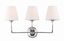 Sylvan Chrome 3-Light Vanity with Glass Shades