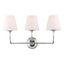 Sylvan Chrome 3-Light Vanity with Glass Shades