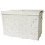 Cream Terrazzo Recycled Fabric Folding Storage Chest with Lid