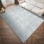 Gray Leopard Print Shag 3' x 5' Non-Slip Area Rug